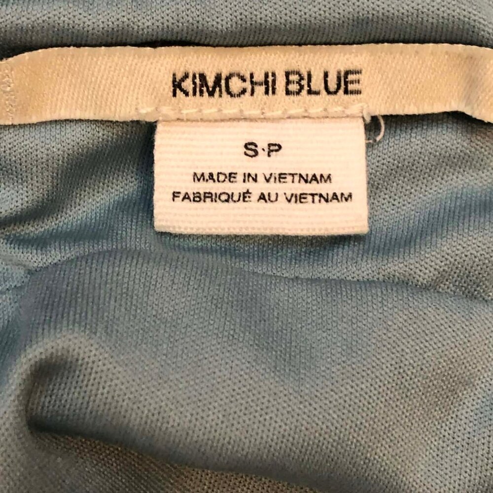 KIMCHI BLUE x Urban Outfitters Ilana Blue Ethereal Mesh Drapey Mini Dress S - Picture 12 of 12